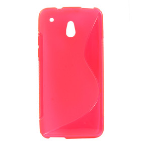 Силиконов гръб ТПУ S-Case за HTC One Mini  M4  розов
